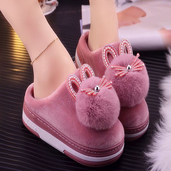 2020 newly cute cat women's slippers female home platform shoes indoor winter slippers women, Black
2020 newly cute cat women's slippers female home platform shoes indoor winter slippers women, Black