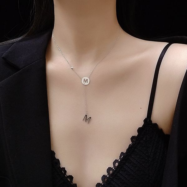 fashion stainless steel choker necklace for women girlfriend birthday gift 2020 new arrivals m letter necklaces bridal jewelry, Silver
fashion stainless steel choker necklace for women girlfriend birthday gift 2020 new arrivals m letter necklaces bridal jewelry, Silver