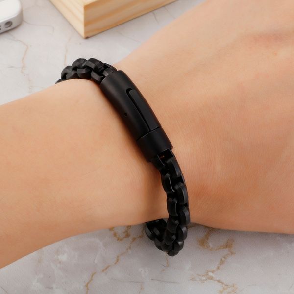 8.66'' 8mm black stainless steel huge square rolo chain bracelet vintage jewelry holiday gifts bling for mens
8.66'' 8mm black stainless steel huge square rolo chain bracelet vintage jewelry holiday gifts bling for mens