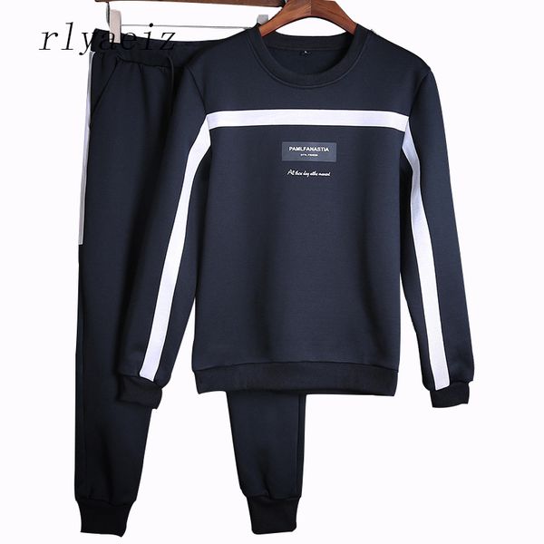 rlyaeiz new two piece set 2020 autumn sporting suits men sporting wear casual striped o-neck hoodies + pants male tracksuits, Gray
rlyaeiz new two piece set 2020 autumn sporting suits men sporting wear casual striped o-neck hoodies + pants male tracksuits, Gray