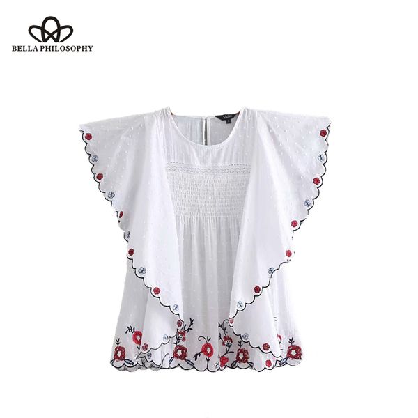hstar ruffles floral embroidery blouse lace patchwork sleeveless pleated shirts summer ladies casual blusas, White
hstar ruffles floral embroidery blouse lace patchwork sleeveless pleated shirts summer ladies casual blusas, White