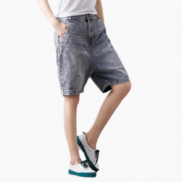 women baggy pants harajuku fashion hip hop jeans elastic waist button side denim ankle-length jeans women denim cross-pants, Blue
women baggy pants harajuku fashion hip hop jeans elastic waist button side denim ankle-length jeans women denim cross-pants, Blue
