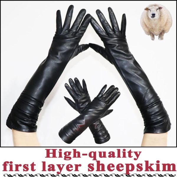 five fingers gloves mid-length leather women' sheepskin long winter warm plus velvet thick fashion sleeves arm, Blue;gray
five fingers gloves mid-length leather women' sheepskin long winter warm plus velvet thick fashion sleeves arm, Blue;gray