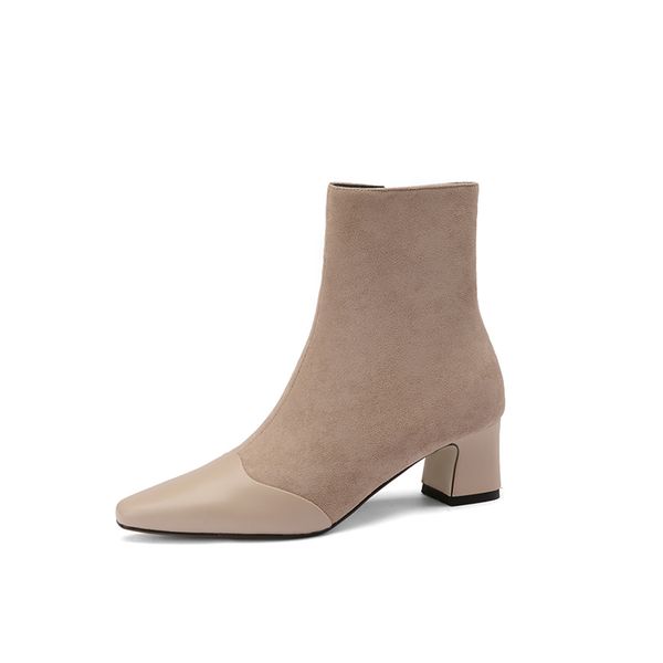 elegant boots party wedding ankle boots mixed colors shoes woman 2020 patchwork genuine leather high heels, Black
elegant boots party wedding ankle boots mixed colors shoes woman 2020 patchwork genuine leather high heels, Black