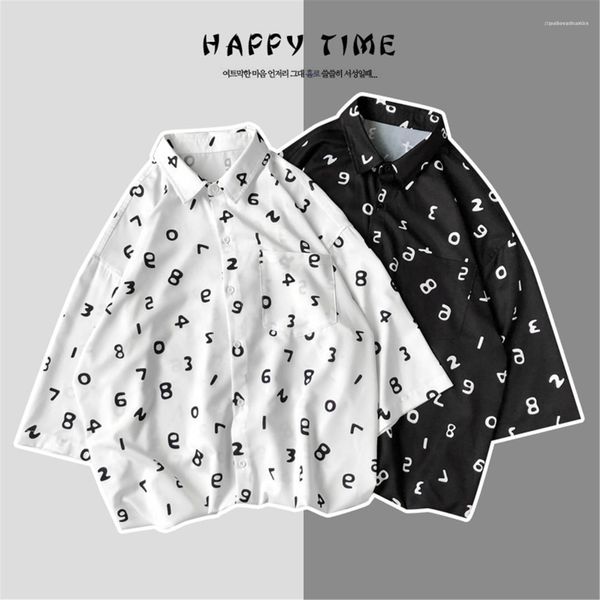 shirt male summer designer clothes mens digital printed shirt loose short sleeve lapel neck casual plus size, White;black
shirt male summer designer clothes mens digital printed shirt loose short sleeve lapel neck casual plus size, White;black