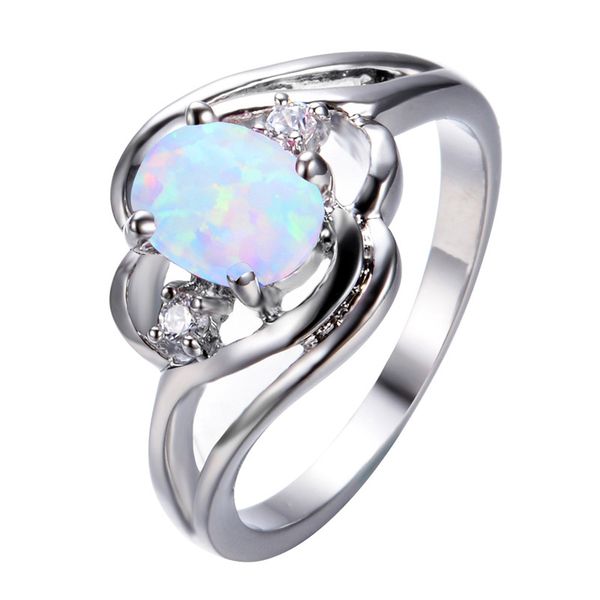 wedding rings cute female blue white opal ring boho silver color for women promise small oval engagement, Slivery;golden
wedding rings cute female blue white opal ring boho silver color for women promise small oval engagement, Slivery;golden