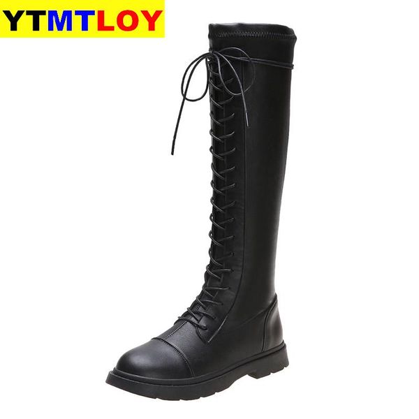woman leather long boots winter thigh high boots lace up over knee women rome style women flats shoes, Black
woman leather long boots winter thigh high boots lace up over knee women rome style women flats shoes, Black