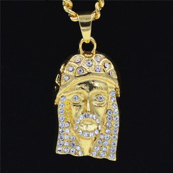 pendants jesus blessings alloy necklaces men an women rhinestone embedded jewelry, Silver
pendants jesus blessings alloy necklaces men an women rhinestone embedded jewelry, Silver