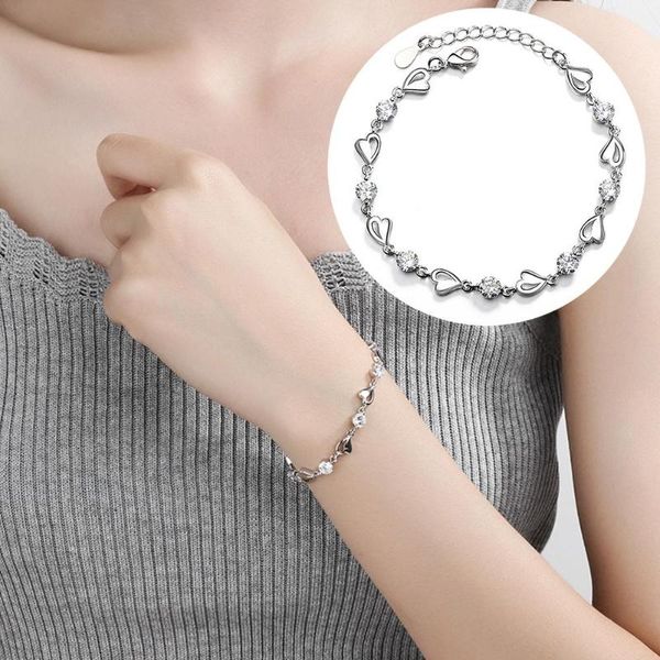 fashion women heart rhinestone charm chain bracelet bangle party jewelry gift, Black
fashion women heart rhinestone charm chain bracelet bangle party jewelry gift, Black