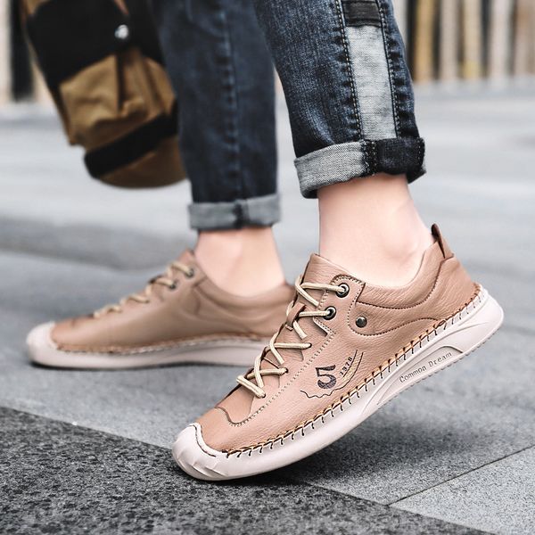 2020 new style spring and autumn casual low-shoes hand stitching british style lightweight single shoes-large, Black
2020 new style spring and autumn casual low-shoes hand stitching british style lightweight single shoes-large, Black