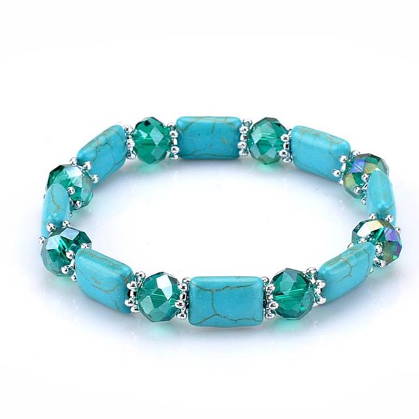 10 pcs trendy silver plated many style green turquoise stone stretchy bracelet with rhinestone fashion jewelr, Black
10 pcs trendy silver plated many style green turquoise stone stretchy bracelet with rhinestone fashion jewelr, Black