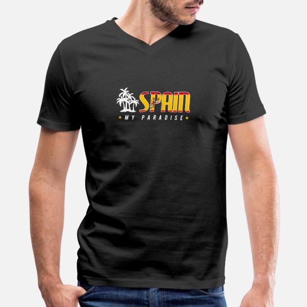 spain t shirt men custom cotton s-xxxl pictures interesting breathable spring formal shirt