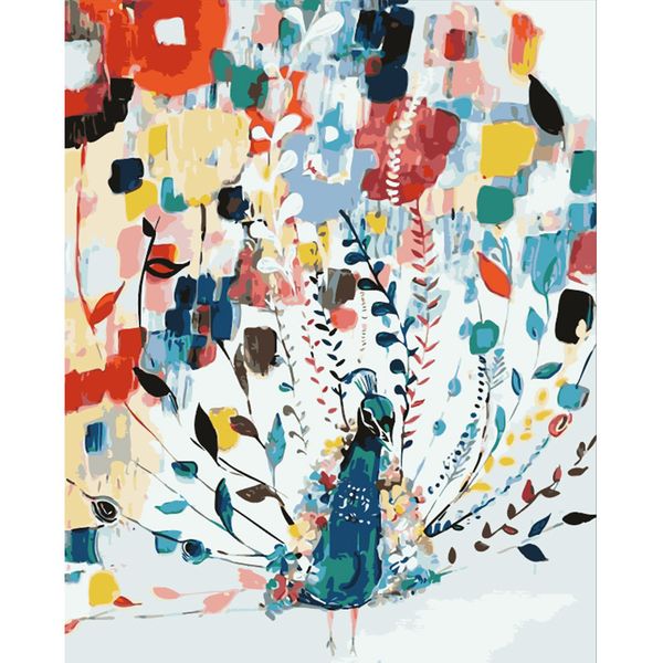 frameless canvas diy wall decorations oil painting kits, beautiful peacock paint by numbers for adults kids
frameless canvas diy wall decorations oil painting kits, beautiful peacock paint by numbers for adults kids