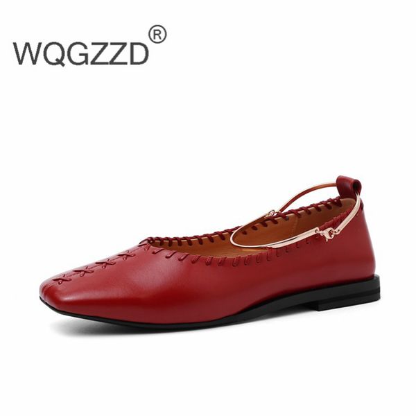 spring genuine leather flat shoes women ballet flats casual women's shoes loafers chaussures femme, Black
spring genuine leather flat shoes women ballet flats casual women's shoes loafers chaussures femme, Black