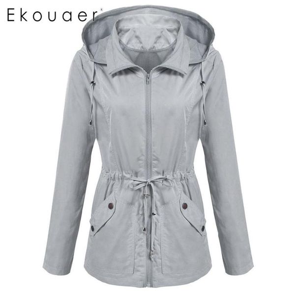 women's trench coats ekouaer women waterproof jacket detachable hooded long sleeve outdoor windbreaker pocket button drawstring lightwe, Tan;black
women's trench coats ekouaer women waterproof jacket detachable hooded long sleeve outdoor windbreaker pocket button drawstring lightwe, Tan;black