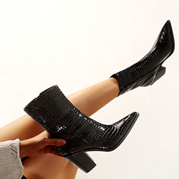 boots women pointed toe zipper pu boot snake british locomotive for ladies mid-calf pl0462, Black
boots women pointed toe zipper pu boot snake british locomotive for ladies mid-calf pl0462, Black