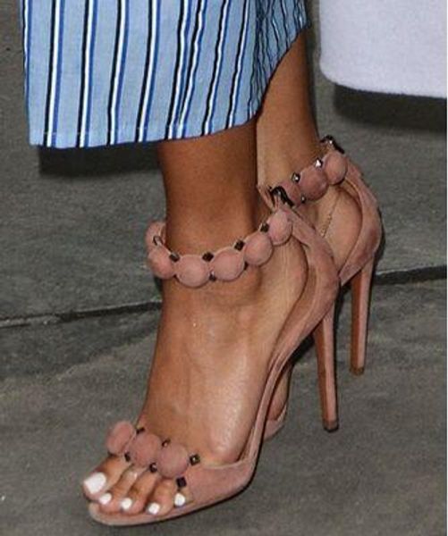 pyramid studs decorated high heels pom pom gladiator sandals lady peep toe simple party casual shoes women zip designer shoes, Black
pyramid studs decorated high heels pom pom gladiator sandals lady peep toe simple party casual shoes women zip designer shoes, Black