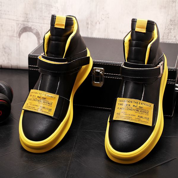 hip-hop men shoes sneakers high trainers loafers height increasing shoes ankle boots zapatillas hombre, Black
hip-hop men shoes sneakers high trainers loafers height increasing shoes ankle boots zapatillas hombre, Black