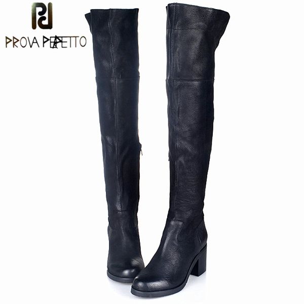 prova perfetto square high heel thing high boots women black genuine leather over the knee motorcycle boots warm winter shoes
prova perfetto square high heel thing high boots women black genuine leather over the knee motorcycle boots warm winter shoes