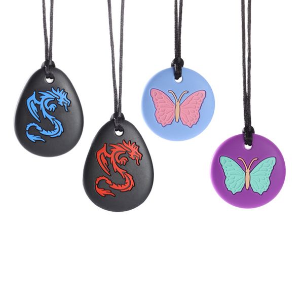 sensory chew necklace round dragon butterfly food grade baby silicone teethers chewable pendant for chewing soothers toddler kid autism toy
sensory chew necklace round dragon butterfly food grade baby silicone teethers chewable pendant for chewing soothers toddler kid autism toy
