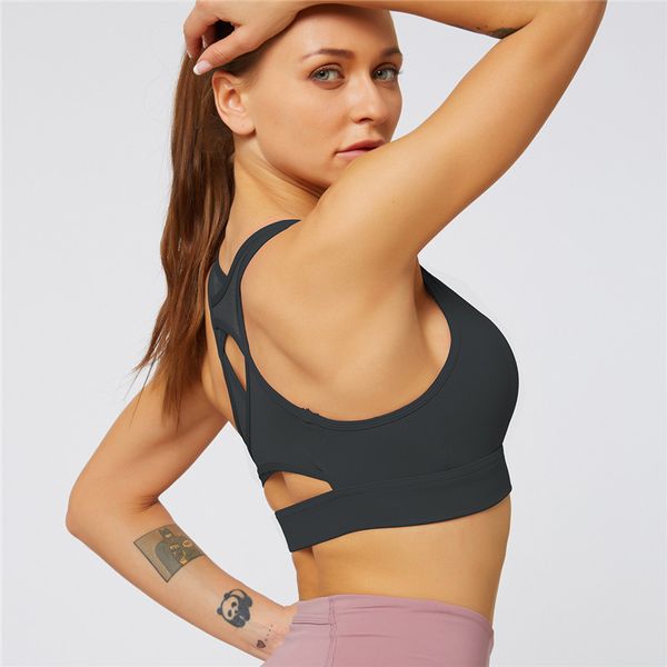mesh splicing back sports vest women shockproof gathering running fitness underwear yoga bra gym workout wear, White;black
mesh splicing back sports vest women shockproof gathering running fitness underwear yoga bra gym workout wear, White;black