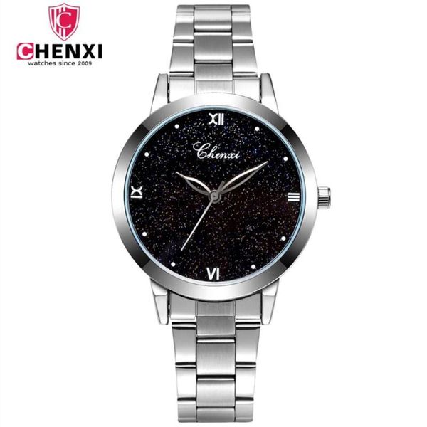 chenxi women watches metal bracelet watch silver steel strap quartz wristwatches gift for ladies business clock, Slivery;brown
chenxi women watches metal bracelet watch silver steel strap quartz wristwatches gift for ladies business clock, Slivery;brown