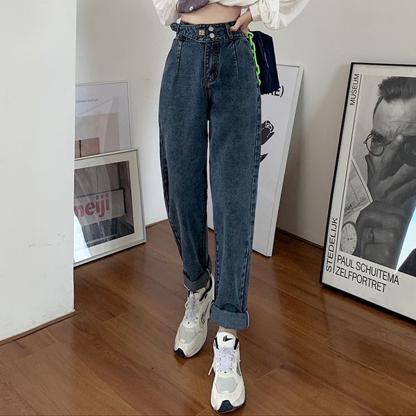 women's jeans guuzyuviz autumn winter harem pants denim woman mom high waits trouser women loose casual pantalon pour femme, Blue
women's jeans guuzyuviz autumn winter harem pants denim woman mom high waits trouser women loose casual pantalon pour femme, Blue