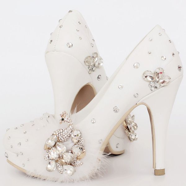 handmade white formal shoes vogue bridal dress shoes peacock crystal wedding bride pump patent leather formal, Black
handmade white formal shoes vogue bridal dress shoes peacock crystal wedding bride pump patent leather formal, Black
