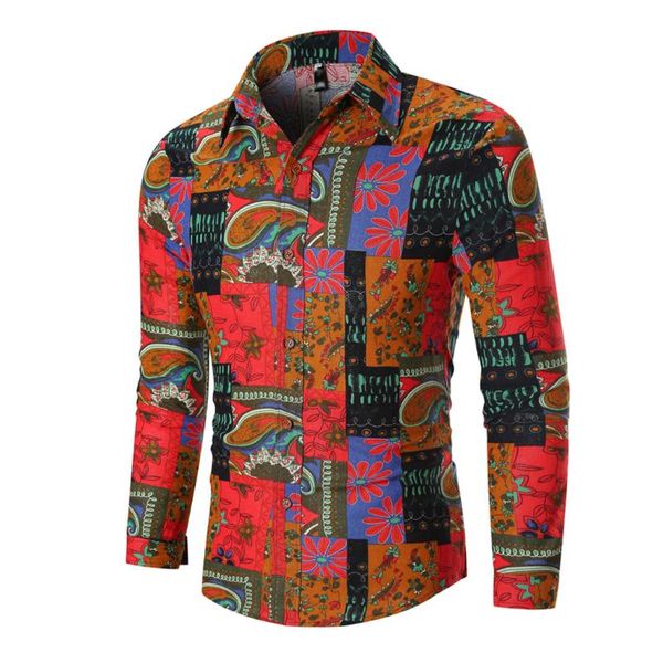 men's casual shirts vintage ethnic shirt autumn business leisure printing mens dress long-sleeved blouse, White;black
men's casual shirts vintage ethnic shirt autumn business leisure printing mens dress long-sleeved blouse, White;black