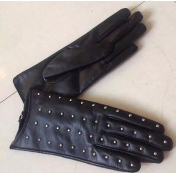 women winter fur genuine leather original fashion brand gloves plush warm sheepskin cute half finger chain rivet boxing gloves, Blue;gray
women winter fur genuine leather original fashion brand gloves plush warm sheepskin cute half finger chain rivet boxing gloves, Blue;gray