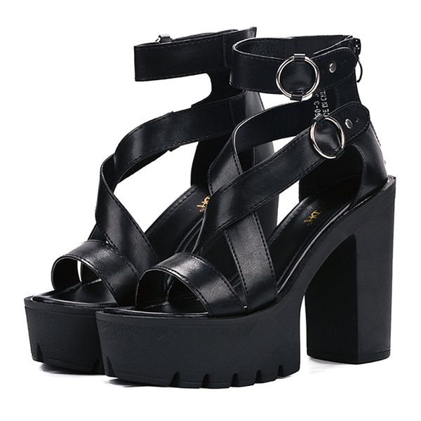 dress shoes fashion women sandals platform heels high summer open toe cross-tied ankle-strap zip rome style party, Black
dress shoes fashion women sandals platform heels high summer open toe cross-tied ankle-strap zip rome style party, Black