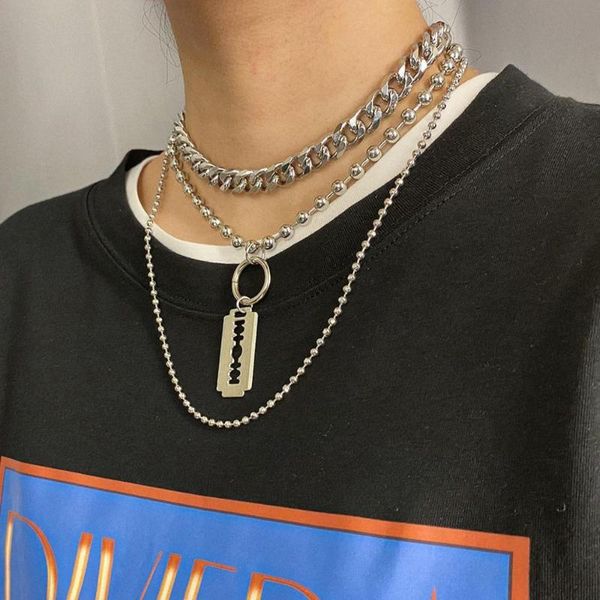 hip hop cuban chunky chain choker necklace women men steampunk goth snake link multi layered necklace jewelry collier femme 2020, Silver
hip hop cuban chunky chain choker necklace women men steampunk goth snake link multi layered necklace jewelry collier femme 2020, Silver