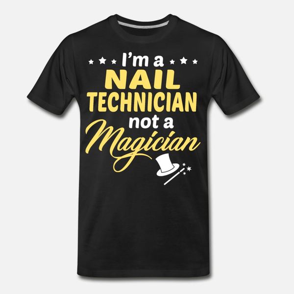 nail technician t shirt men knitted 100% cotton o-neck novelty loose breathable summer style formal shirt