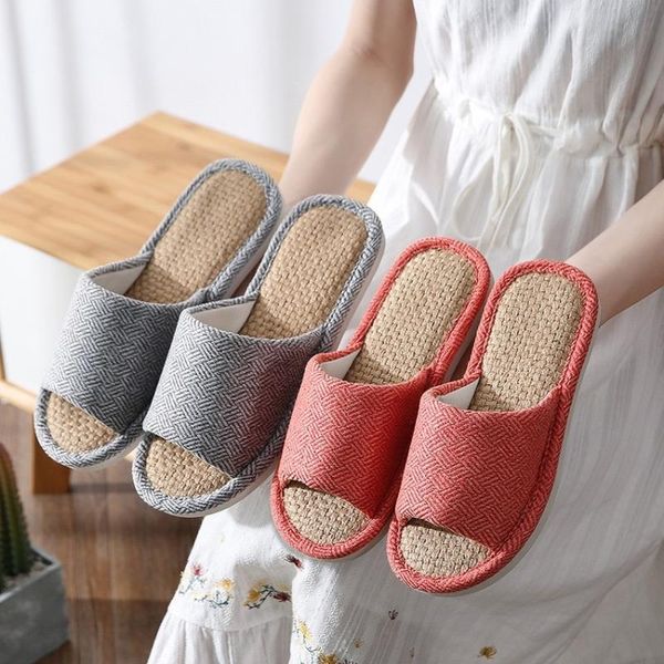 home flax designer slippers casual women men casual linen slides indoor non-slip floor flat flip flops sandals for home, Black
home flax designer slippers casual women men casual linen slides indoor non-slip floor flat flip flops sandals for home, Black