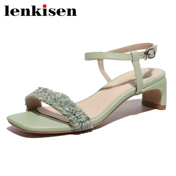 lenkisen 2020 full grain leather peep toe high heels stone decorations beauty lady dating streetwear sandals women l38, Black
lenkisen 2020 full grain leather peep toe high heels stone decorations beauty lady dating streetwear sandals women l38, Black