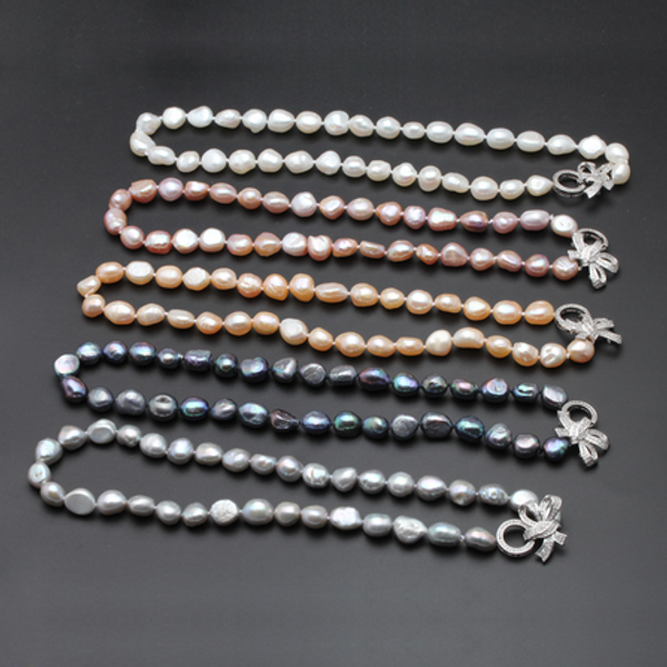 real freshwater pearl necklace 10-11mm baroque wedding jewelry girl birthday gift necklaces 18, Silver
real freshwater pearl necklace 10-11mm baroque wedding jewelry girl birthday gift necklaces 18, Silver