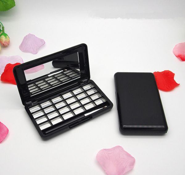 black white eyeshadow bottle 24 compartment, cosmetic powder container, transparent empty eye shadow box
black white eyeshadow bottle 24 compartment, cosmetic powder container, transparent empty eye shadow box