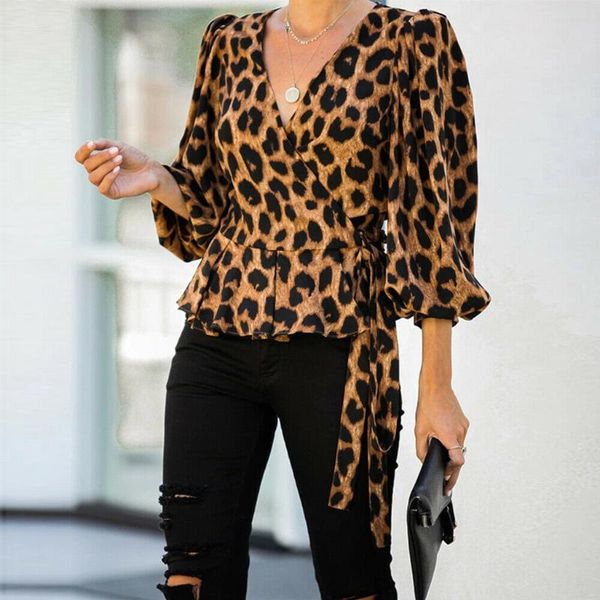 #z20 leopard print womens and blouses ladies v-neck 3/4 sleeve shirt office pullover blouses casual female shirt blusas, White
#z20 leopard print womens and blouses ladies v-neck 3/4 sleeve shirt office pullover blouses casual female shirt blusas, White