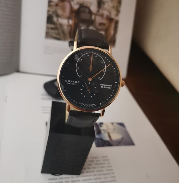 2020 brand new brand nomos quartz watch lovers luxury watch women men's leather casual watch, Slivery;brown
2020 brand new brand nomos quartz watch lovers luxury watch women men's leather casual watch, Slivery;brown