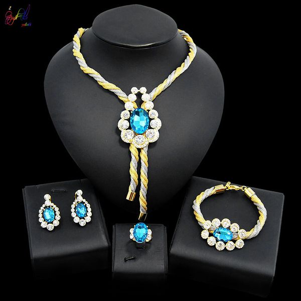yulaili fashion crystal pendant necklace earrings bracelet ring dubai gold jewelry sets for women vintage bijoux accessories, Black
yulaili fashion crystal pendant necklace earrings bracelet ring dubai gold jewelry sets for women vintage bijoux accessories, Black