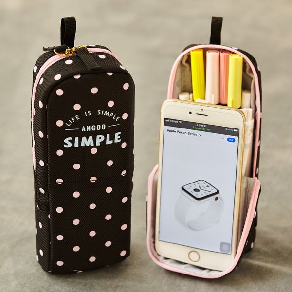 pencil bags angoo youth pen bag case, mint stripe simple pink dots canvas pens phone holder storage pouch for stationery school f530
pencil bags angoo youth pen bag case, mint stripe simple pink dots canvas pens phone holder storage pouch for stationery school f530
