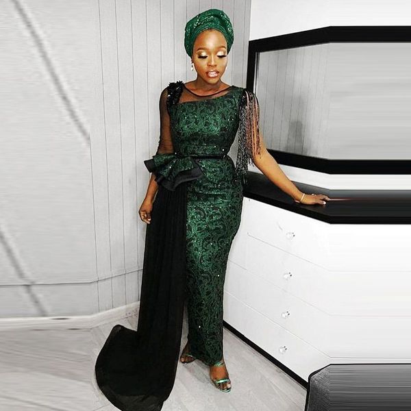 aso ebi mermaid evening dresses one shoulder tassels sequined lace prom dress plus size peplum ruffles saudi arabic robe de soiree, Black;red
aso ebi mermaid evening dresses one shoulder tassels sequined lace prom dress plus size peplum ruffles saudi arabic robe de soiree, Black;red