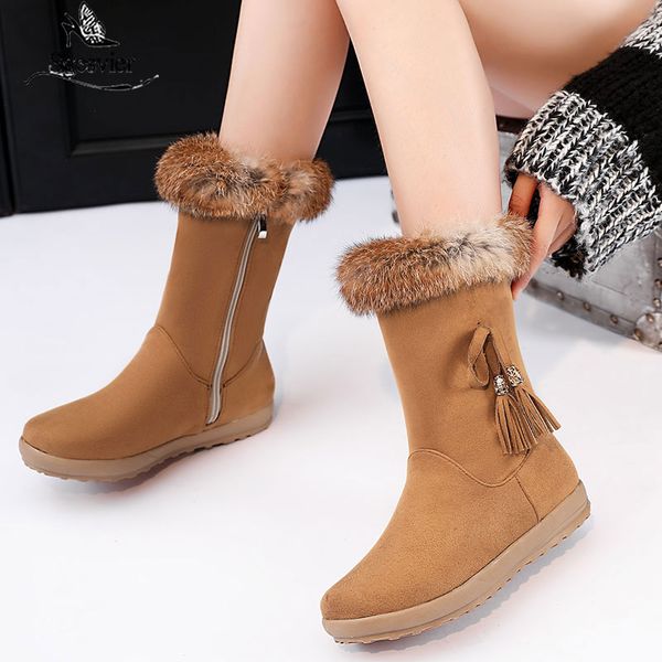 sgesvier size 35-43 winter new women fringe hair snow boots plush keep warm suede high tube 2020 new winter half boots, Black
sgesvier size 35-43 winter new women fringe hair snow boots plush keep warm suede high tube 2020 new winter half boots, Black
