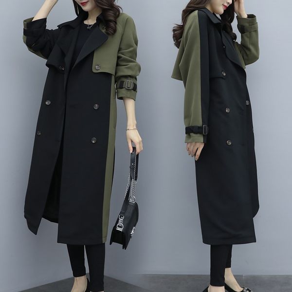 2020 spring autumn british style european women's long vintage patchwork trench coat armygreen female windbreaker outerwear m176, Tan;black
2020 spring autumn british style european women's long vintage patchwork trench coat armygreen female windbreaker outerwear m176, Tan;black