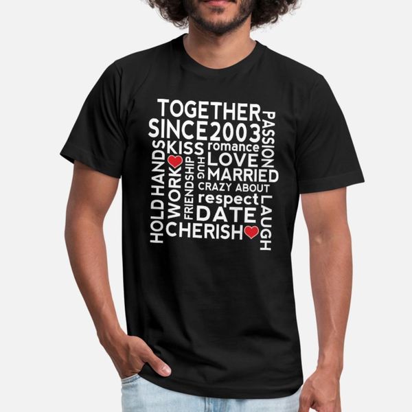 2003 wedding anniversary t shirt men customized tee shirt crew neck trend anti-wrinkle funny summer novelty shirt
2003 wedding anniversary t shirt men customized tee shirt crew neck trend anti-wrinkle funny summer novelty shirt