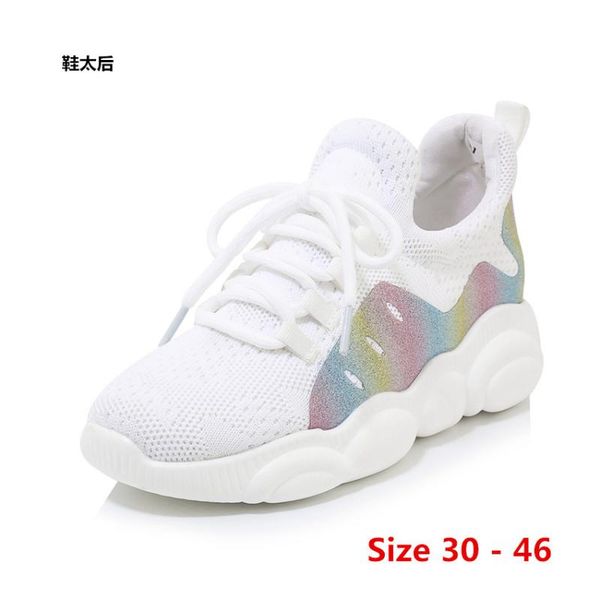 flat platform women shoes lace up flats loafers summer winter air mesh shoes woman dames damesschoenen small big size 30 - 46, Black
flat platform women shoes lace up flats loafers summer winter air mesh shoes woman dames damesschoenen small big size 30 - 46, Black
