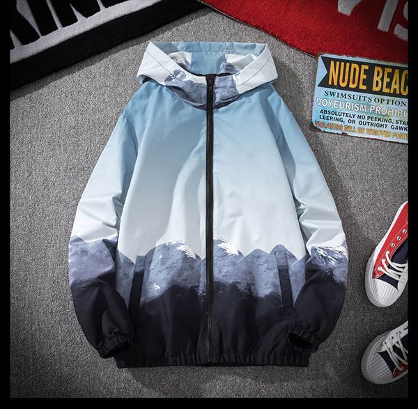 snow mountain pattern mens jackets hooded spring autumn loose long sleeve men designer coats high street outerwear, Black;brown
snow mountain pattern mens jackets hooded spring autumn loose long sleeve men designer coats high street outerwear, Black;brown