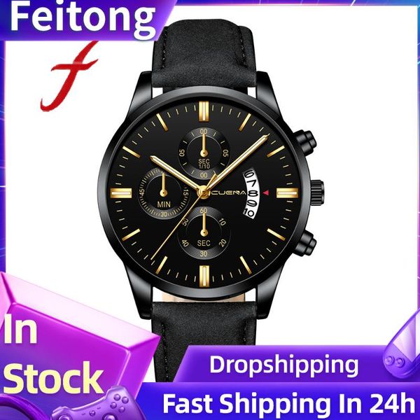 relogio masculio men's fashion sport stainless steel case leather band quartz analog wrist watch mens watches luxury wrist watch, Slivery;brown
relogio masculio men's fashion sport stainless steel case leather band quartz analog wrist watch mens watches luxury wrist watch, Slivery;brown