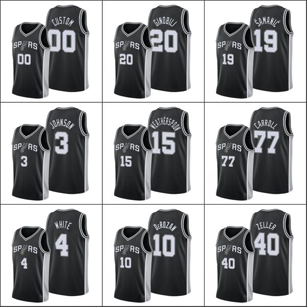 san antonio spurs men tyler zeller demar derozan manu ginobili luka samanic nba 2019-20 custom icon jersey, Black
san antonio spurs men tyler zeller demar derozan manu ginobili luka samanic nba 2019-20 custom icon jersey, Black
