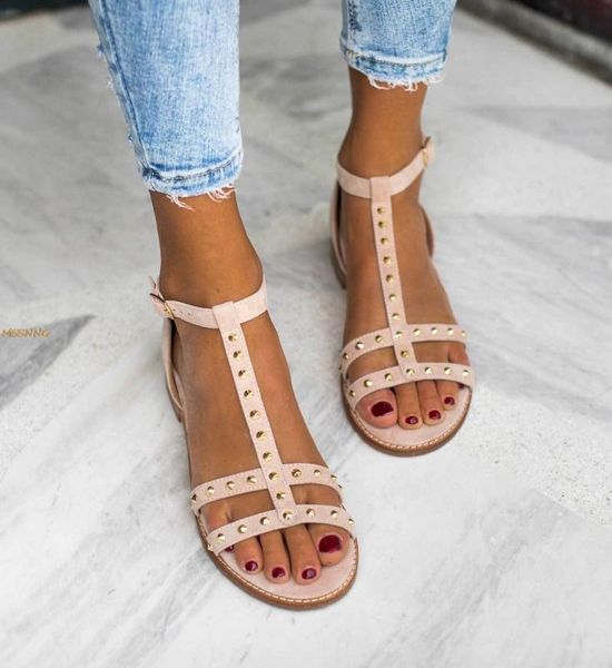 2020 summer women's sandals fashion rivet buckle strap solid ladies shoes outdoor comfortable low heel women' sandals big size, Black
2020 summer women's sandals fashion rivet buckle strap solid ladies shoes outdoor comfortable low heel women' sandals big size, Black